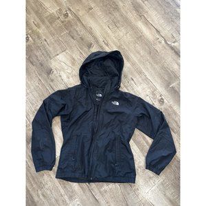 The North Face Womens Dry Vent Hooded Windbreaker Jacket Size S Black Full Zip